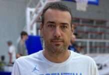 El técnico de básquet Sebastián Gaspé, trabajó otra vez con la preselección U17