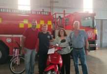Entrega de premios en los Bomberos de Exaltación de la Cruz