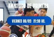 Basquet en Honor y Patria. Amistoso de Primera