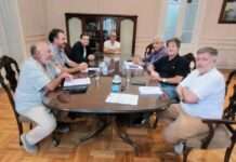 LA RURAL. EL INTENDENTE Y SECRETARIO DE SEGURIDAD DE ZÁRATE EN LA SEDE ZARATEÑA