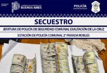 ALLANAMIENTO EN PARADA ROBLES: DOS APREHENDIDOS Y SECUESTRO DE DÓLARES