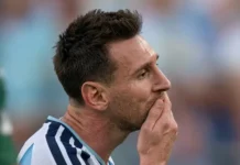 EN EL PARTIDO ANTE ALGERIA. LAS LAGRIMAS DE MESSI