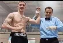 ALAN BONCOMPAGNI PEGÓ DURO Y GANÓ POR NOCAUT TÉCNICO