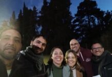 Representantes y estudiantes del CENS