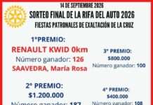 La RIFA DEL 0KM DEL ROTARY CLUB TIENE UNA GANADORA